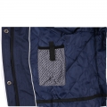 100 % Polyester Europa Mode Pading lange Jacke mit echtem Pelz Kapuze